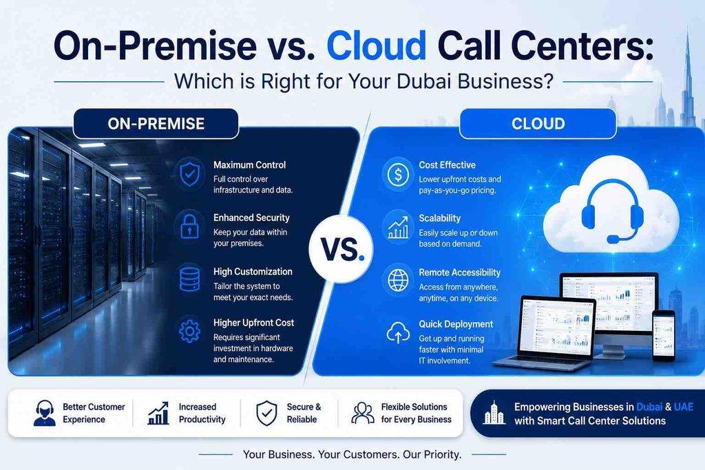 On-Premise vs. Cloud Call Centers: Which is Right for Your Dubai Business?